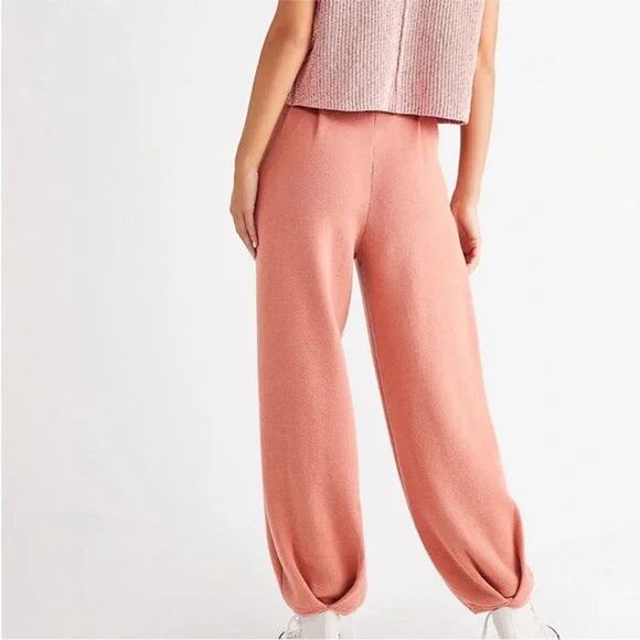 Free People Womens Pink Freya Short Sleeve Sweater - Size L New - Picture 6 of 7